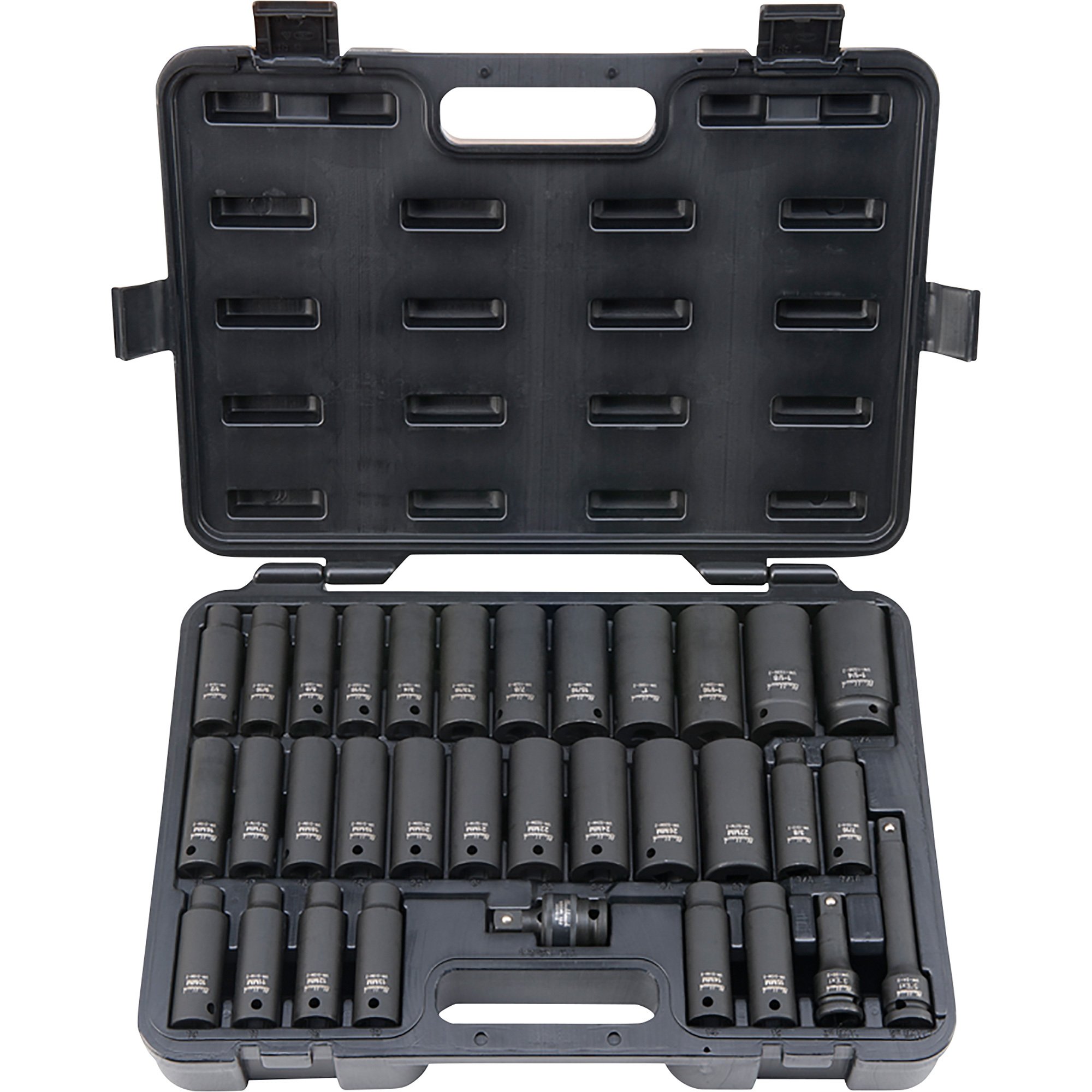 Blackhawk by Proto 1/2in. Drive 33-Pc. Impact Socket Set and Case — Model# UW-533CDS